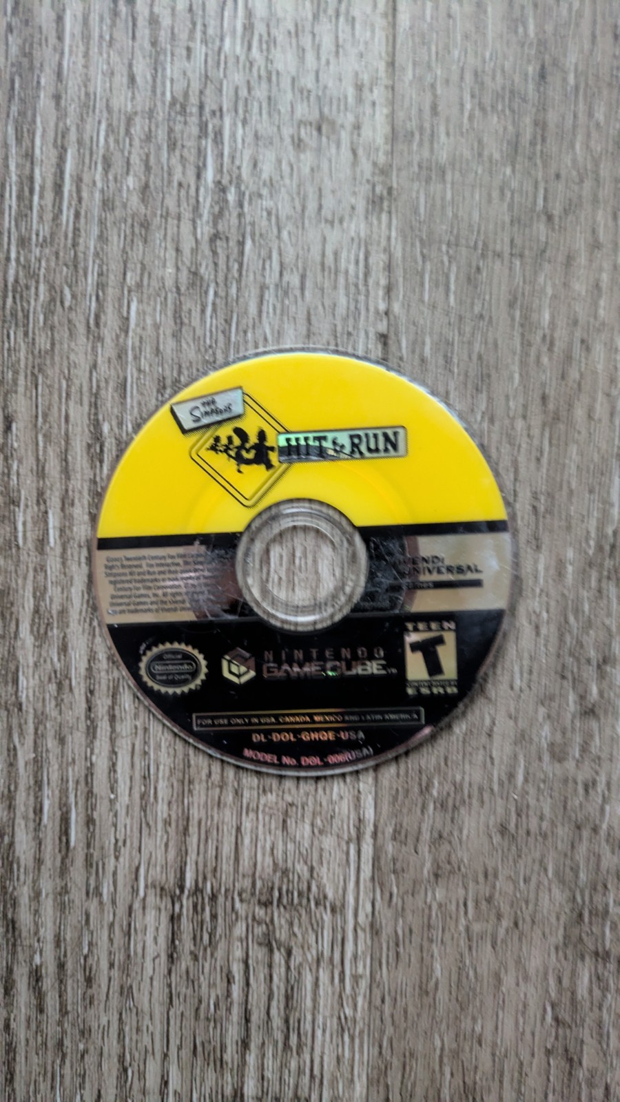 Vivendi Universal The Simpsons: Hit & Run Gamecube Game Only. NOT WORKING
