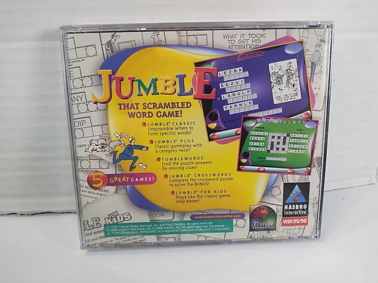 JUMBLE That Scrambled Word Game CD Win 95/98 45th Anniversary Edition **NEW**