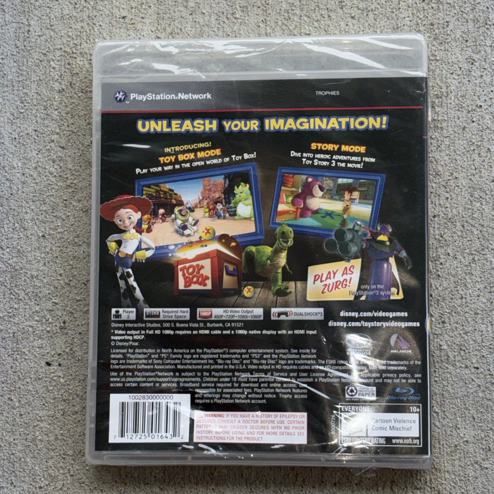 Toy Story 3 PlayStation 3 Video Game Factory Sealed Brand New