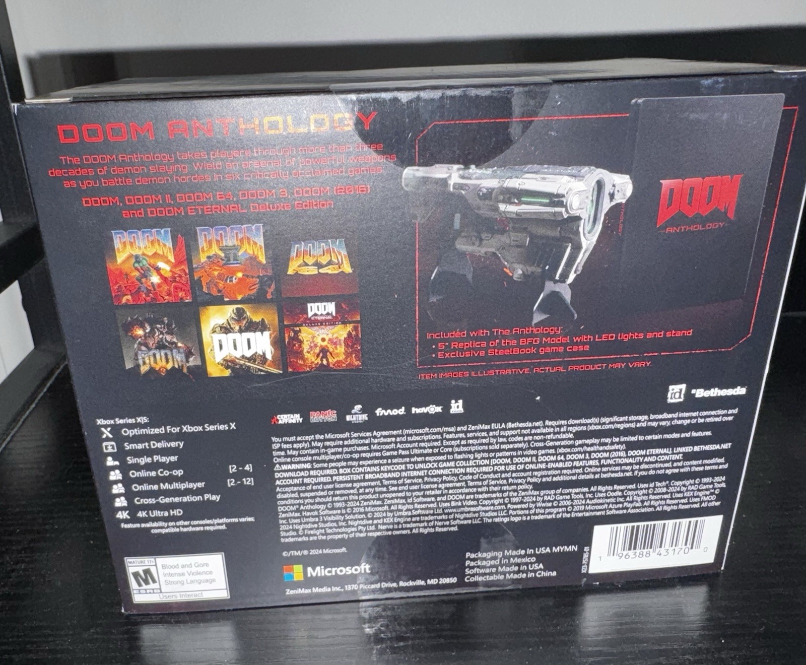 Bethesda DOOM Anthology Digital Code Game Bundle SteelBook Xbox One/Series X|S
