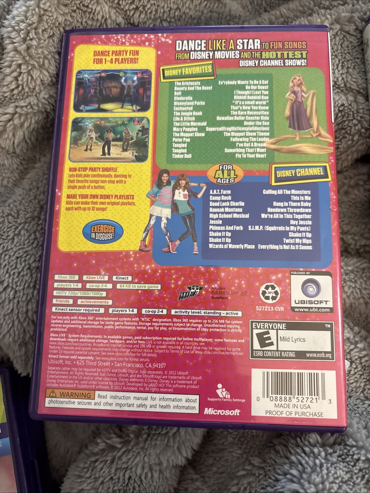 Xbox 360 Just Dance Bundle Lot of 3 – Disney Party 1 & 2, Just Dance 2014