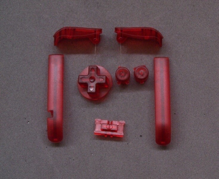 Game Boy Advance GBA BUTTONS SET Shoulder R L A B D-Pad – Pick CLEAR Color!
