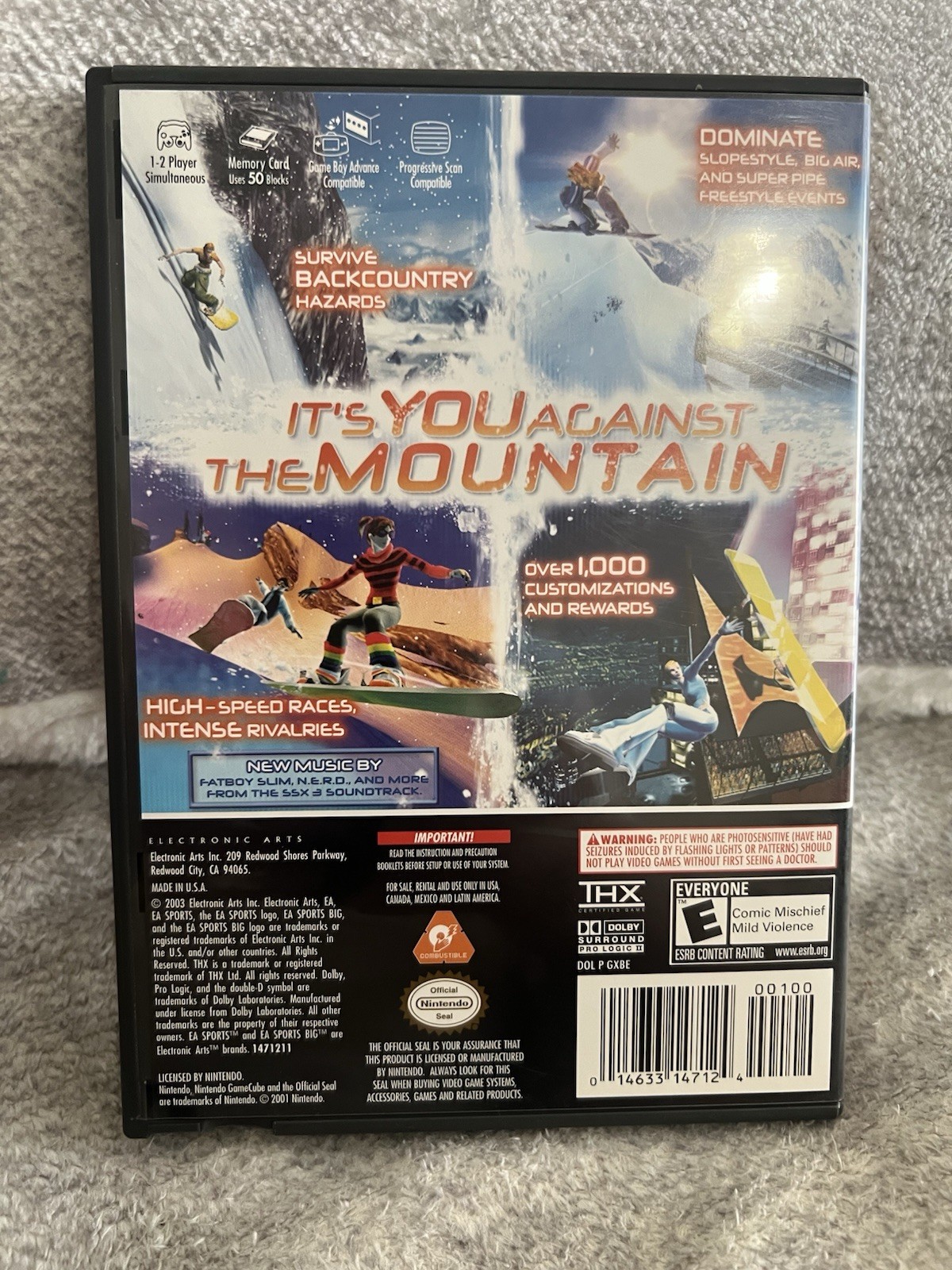 EA SPORTS BIG SSX 3 (Nintendo GameCube) 2003 E Sports NTSC-U/C Manual