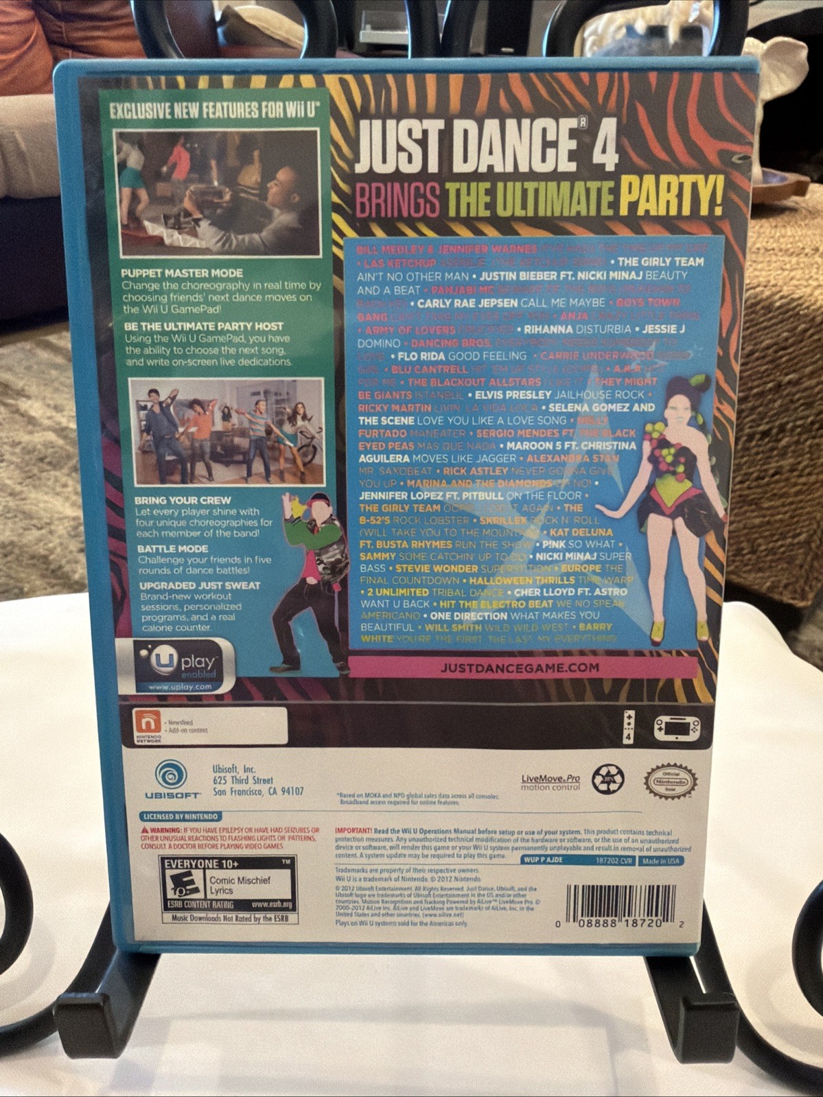 Just Dance 4 (Nintendo Wii U) CIB! Complete W/ Manual! MINT Disc! Fun!