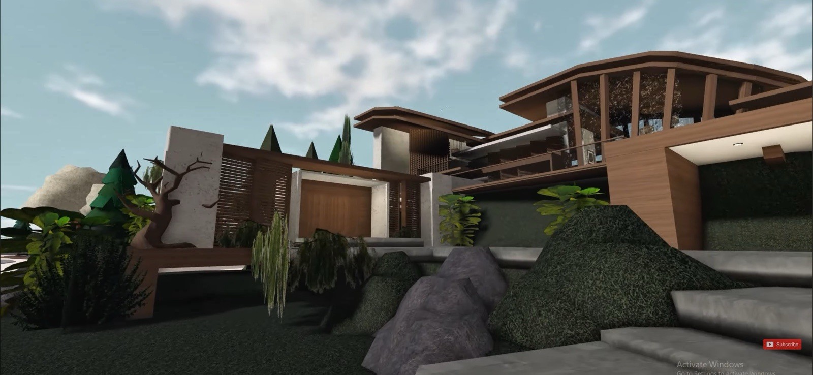 SPRING MODERN MANSION BLOXBURG.CHECK DESCRIP.FAST BUILDER FOR AFFORDABLE PRICE