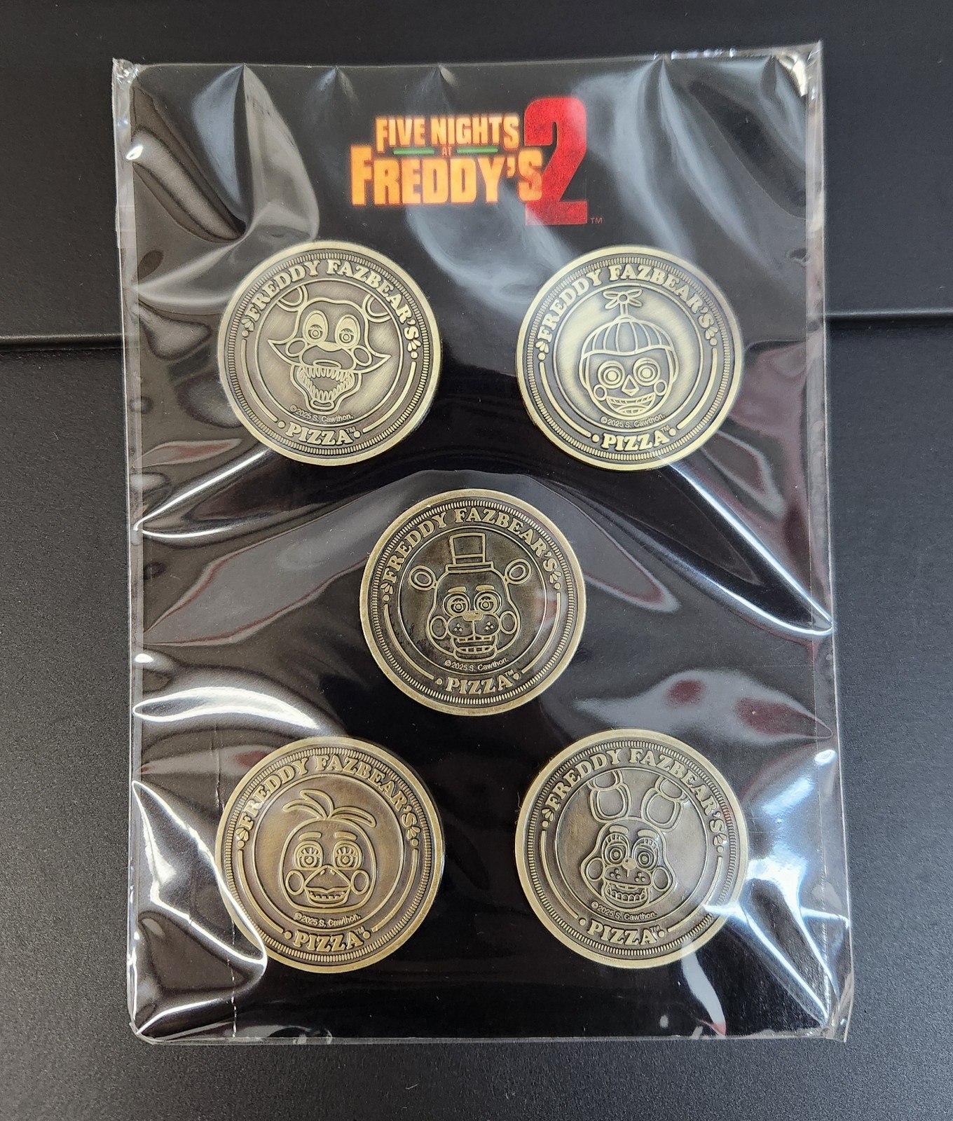 FNAF 2 Movie Coins Cinemark Limited Edition Faz Tokens Five Nights At Freddy’s