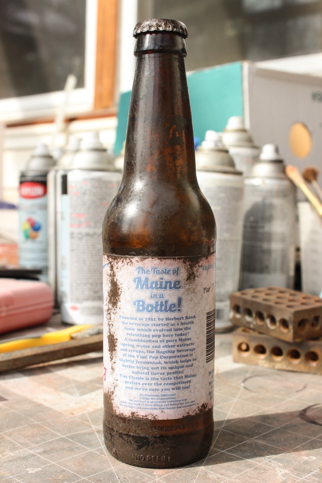 Handmade Vim! Quartz 12oz Bottle Replica from Fallout 4