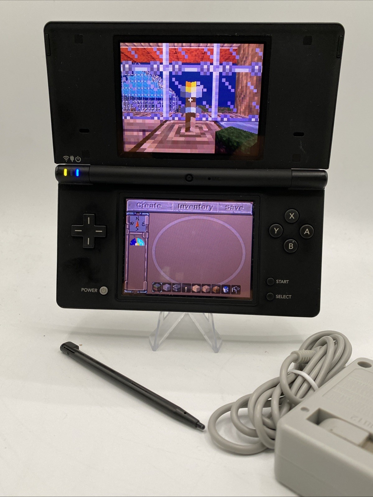 Nintendo DSi Black Console Bundle w/ Charger & 16GB SD Card