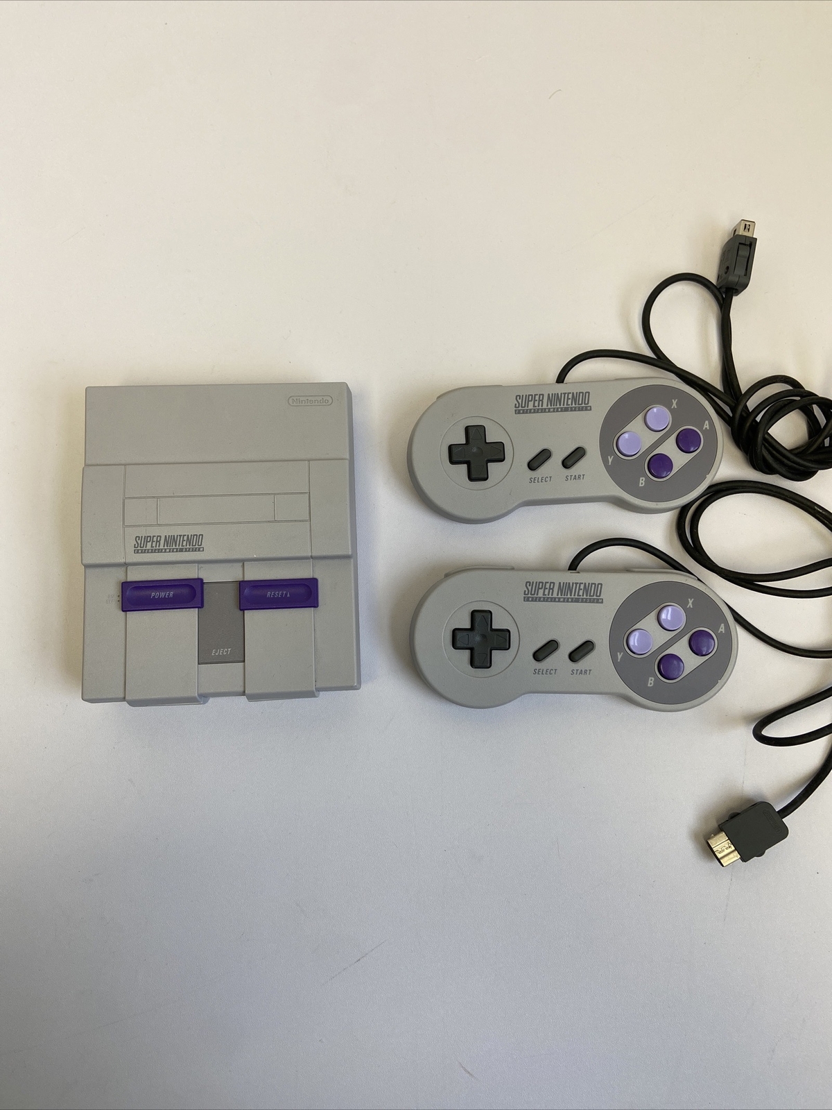Nintendo Super NES Classic Edition Control Deck W/ 2 Controllers – Untested