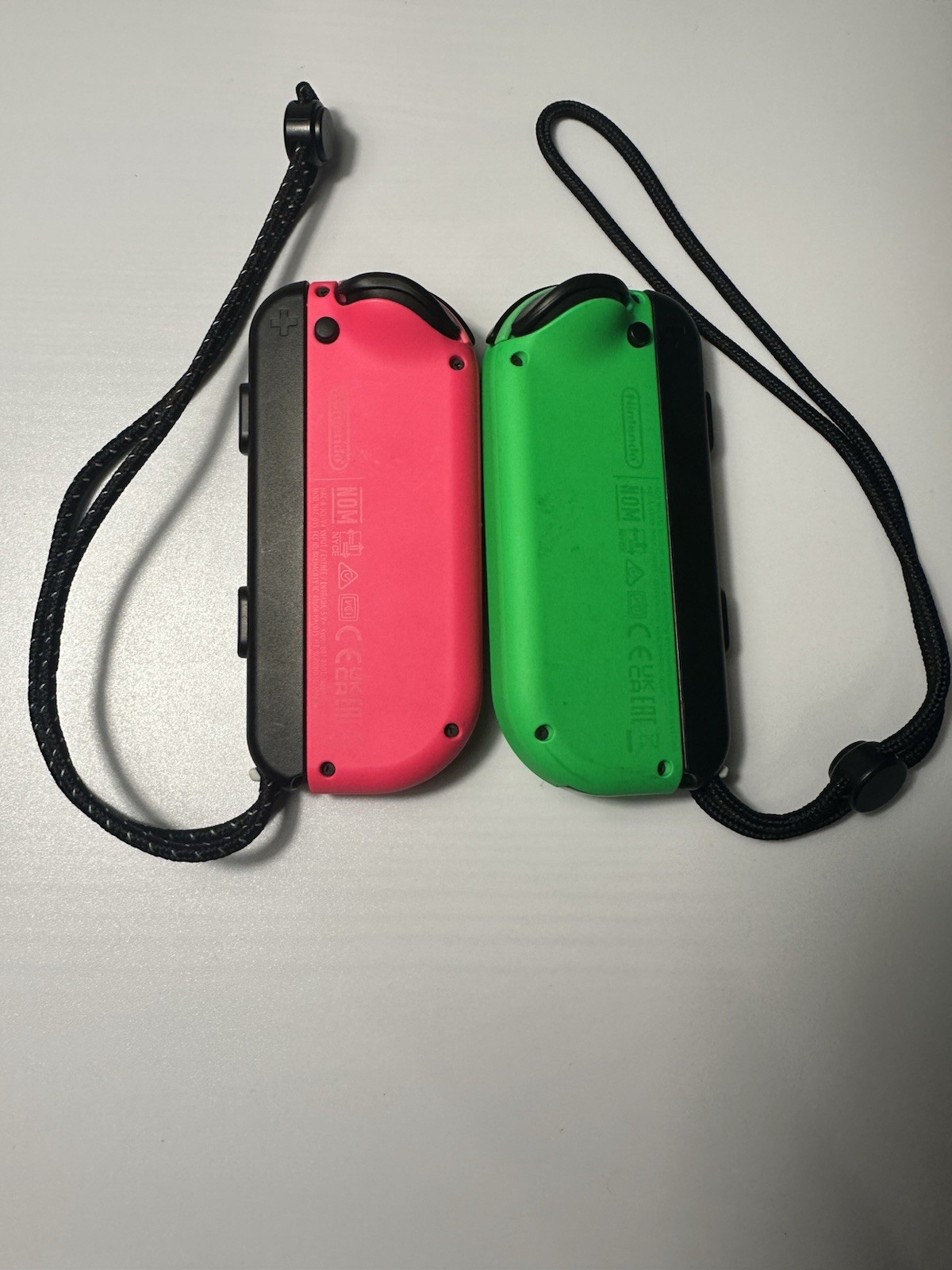 Nintendo Switch Official OEM Neon Pink & Green Joy-Cons Joycons w/Straps