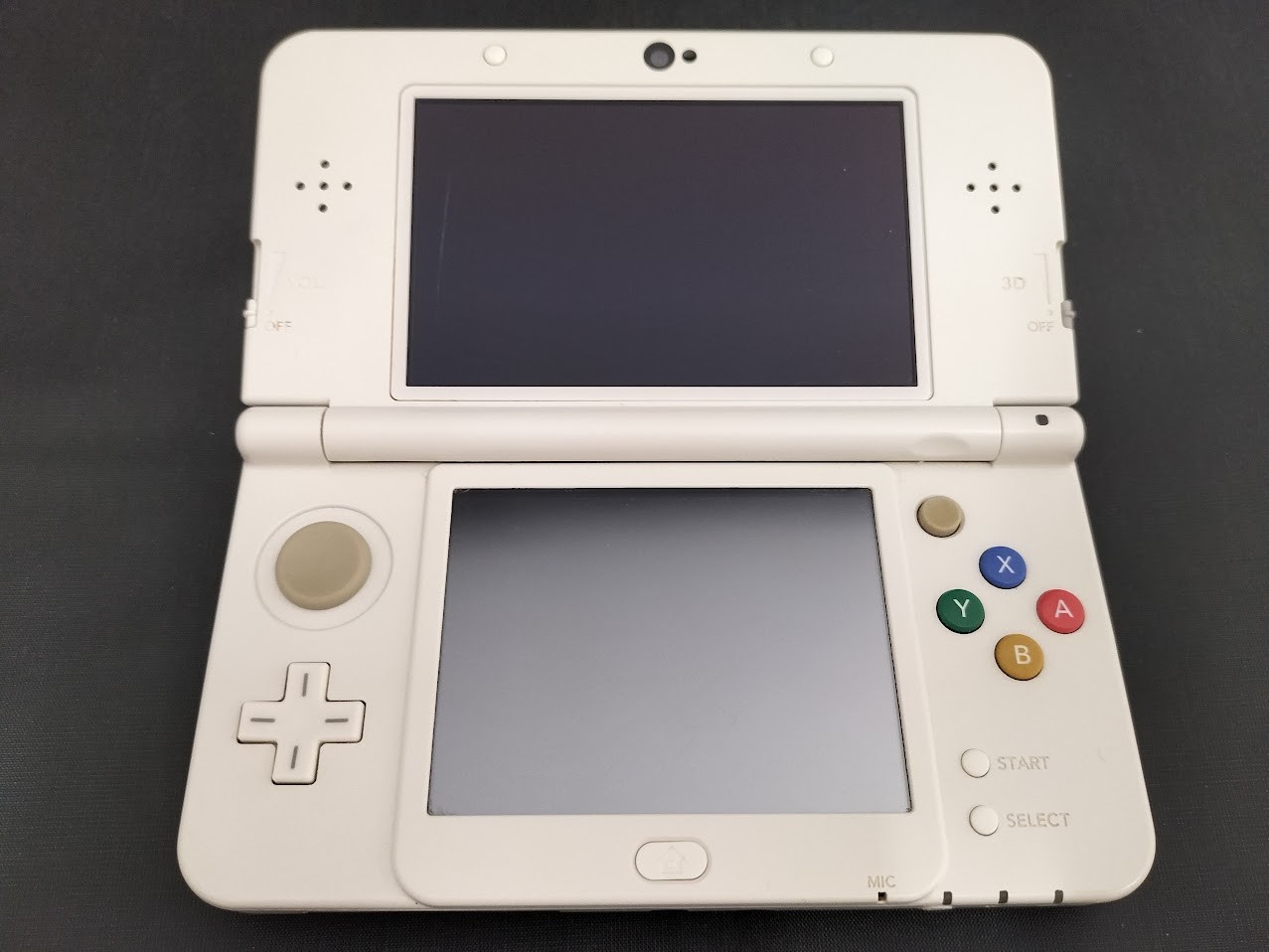 B760 Nintendo new 3DS console White Japan w/plate stars fx
