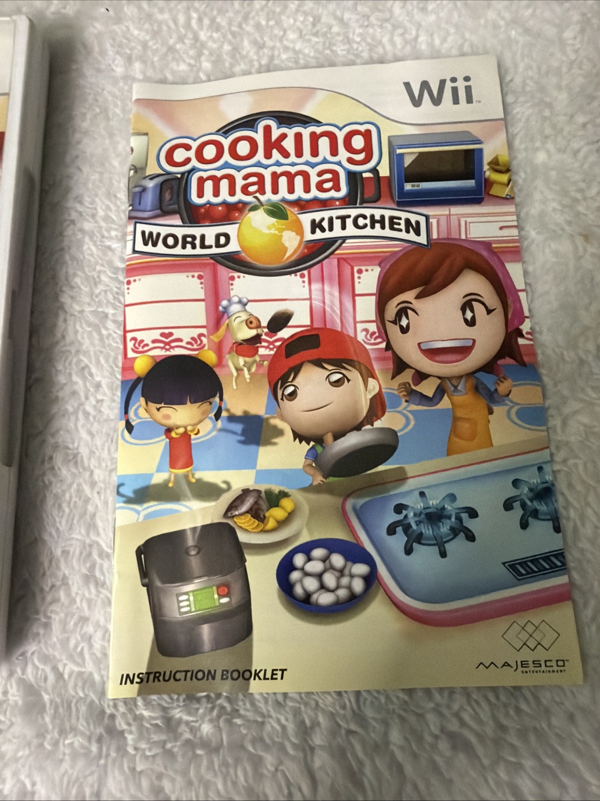 Cooking Mama WORLD KITCHEN WII Nintendo Video Game Majesco Everyone CIB Complete