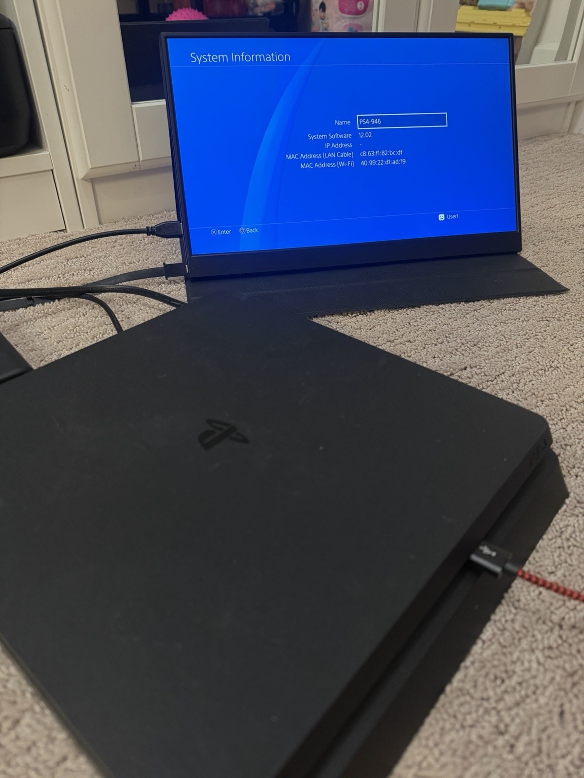 Low FW 12.02 Sony PlayStation 4 Ps4 Slim – Black 1TB W/controller & Goldhen Disc