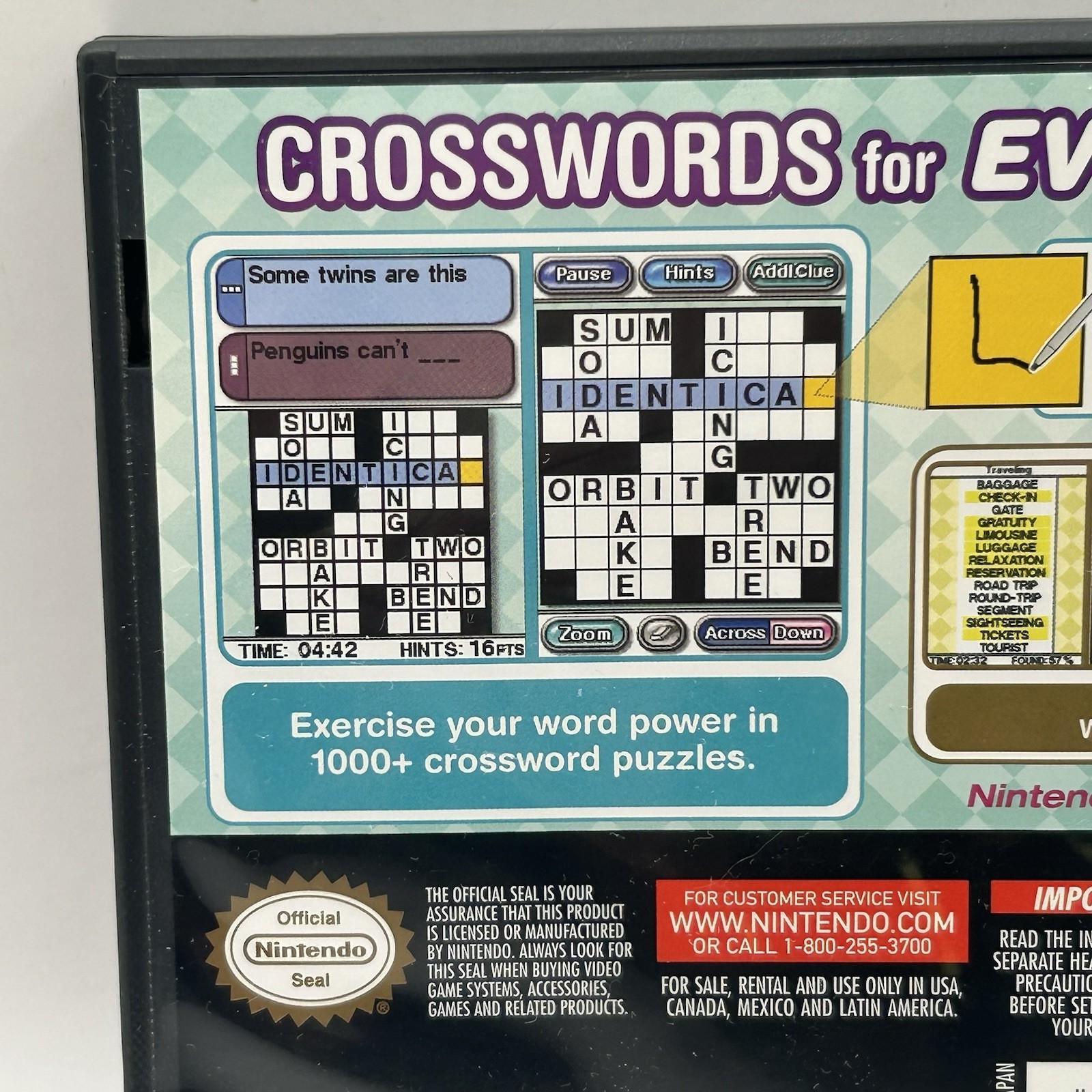 Crosswords DS (Nintendo DS, 2008) Complete