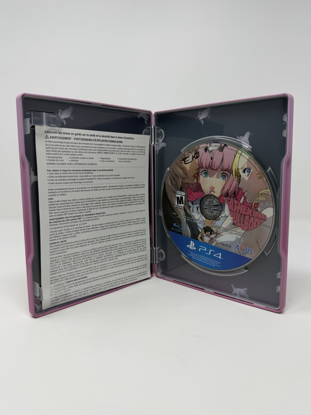Catherine: Full Body Launch Steelbook Edition (PlayStation 4 PS4) CIB Authentic