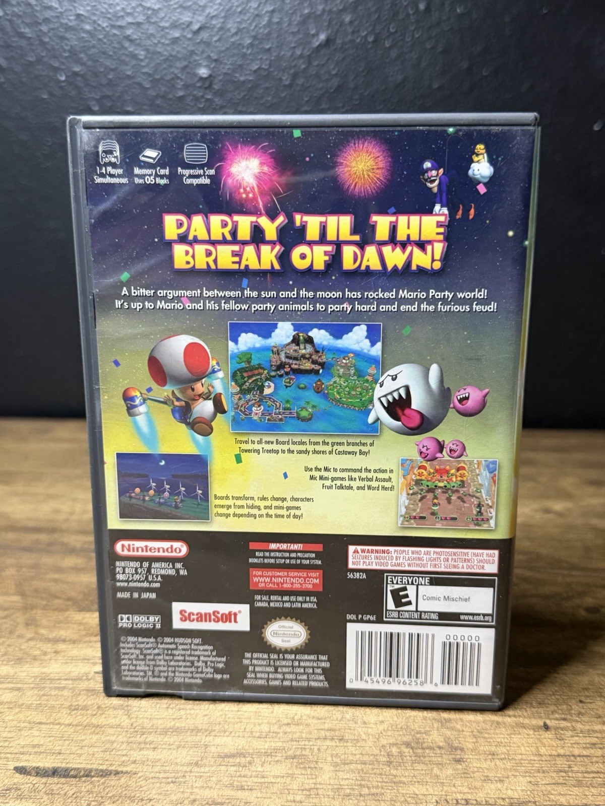 Mario Party 6 (Nintendo GameCube, 2004) Tested & Working!