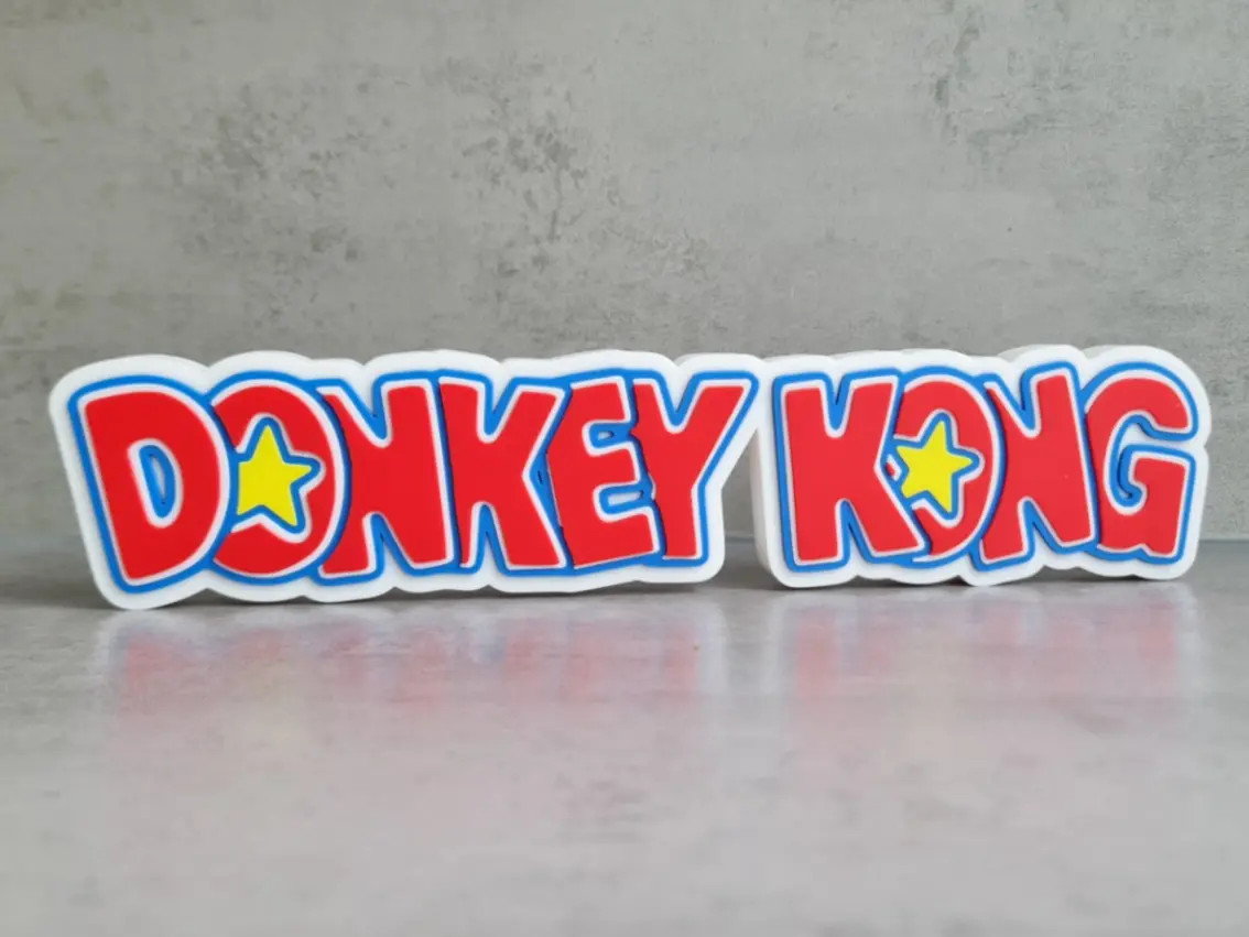 Donkey Kong Logo Sign Nintendo Video Game Shelf Display Game Room Decor