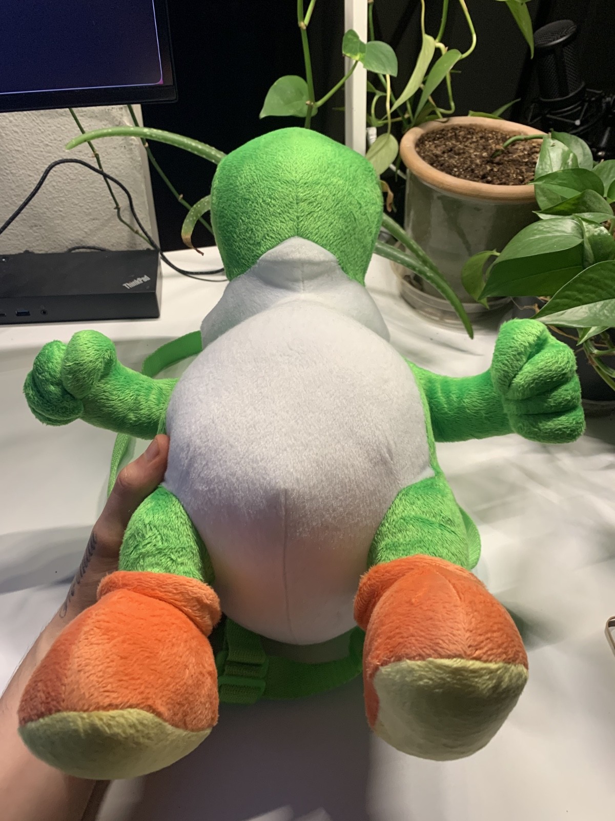 Super Mario Yoshi Plush Backpack 2023 Nintendo Licensed