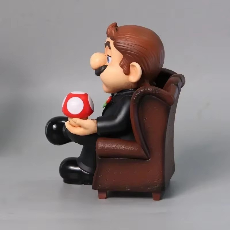 Super Mario Bros Figure 🍄 10cm Anime Game Model | Mario PVC Statue 🎮