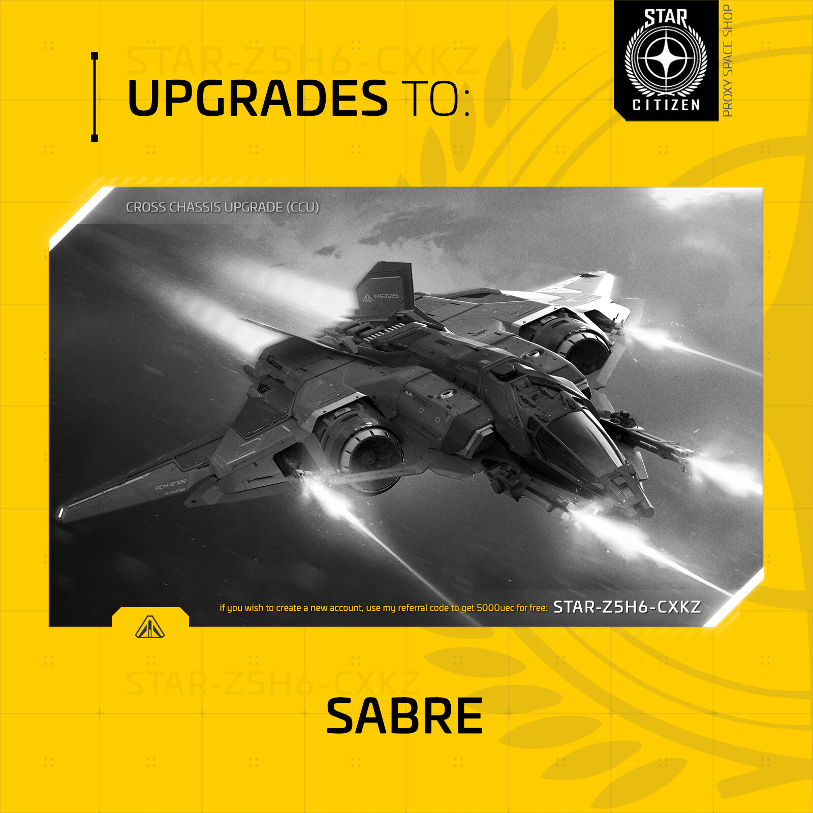 Star Citizen – AEGIS SABRE – UPGRADE – (CCU)