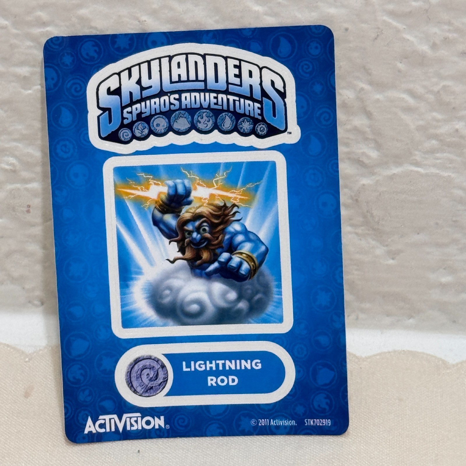 Skylanders Spyro’s Adventure Lightning Rod Figure With Cards Air Element