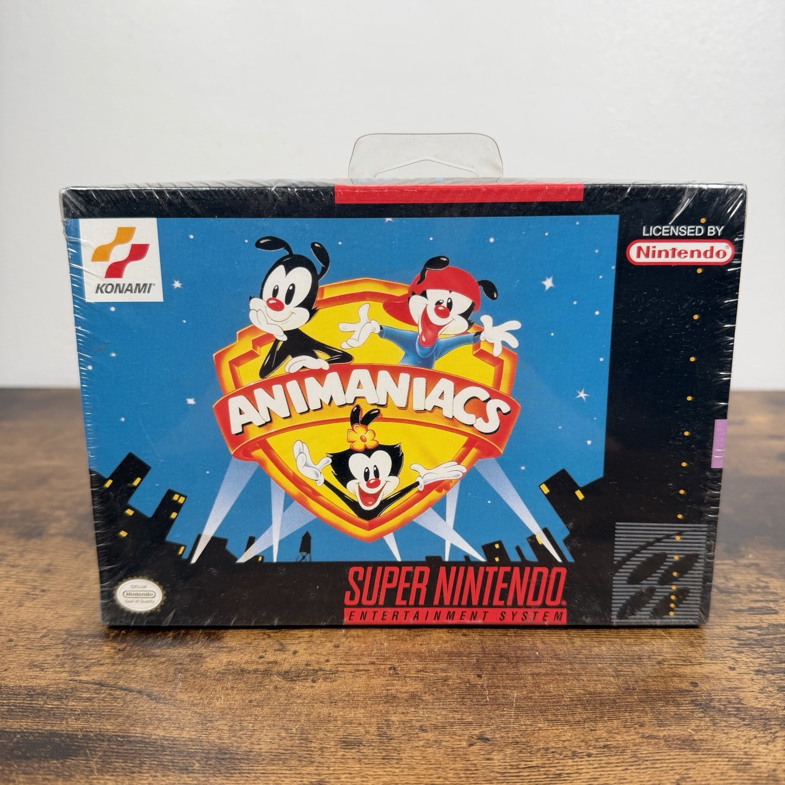Vintage Animaniacs Super Nintendo SNES SEALED Complete in Box (CIB) w/ Hang Tab