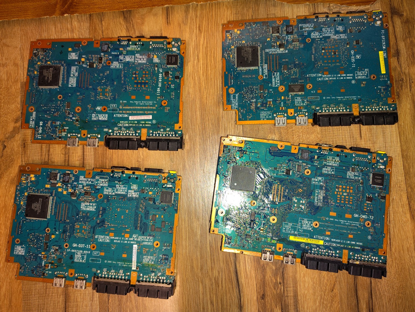 Sony PS2 Slim Motherboard Lot Of 4 Various Models No AV Power Part Or Repair