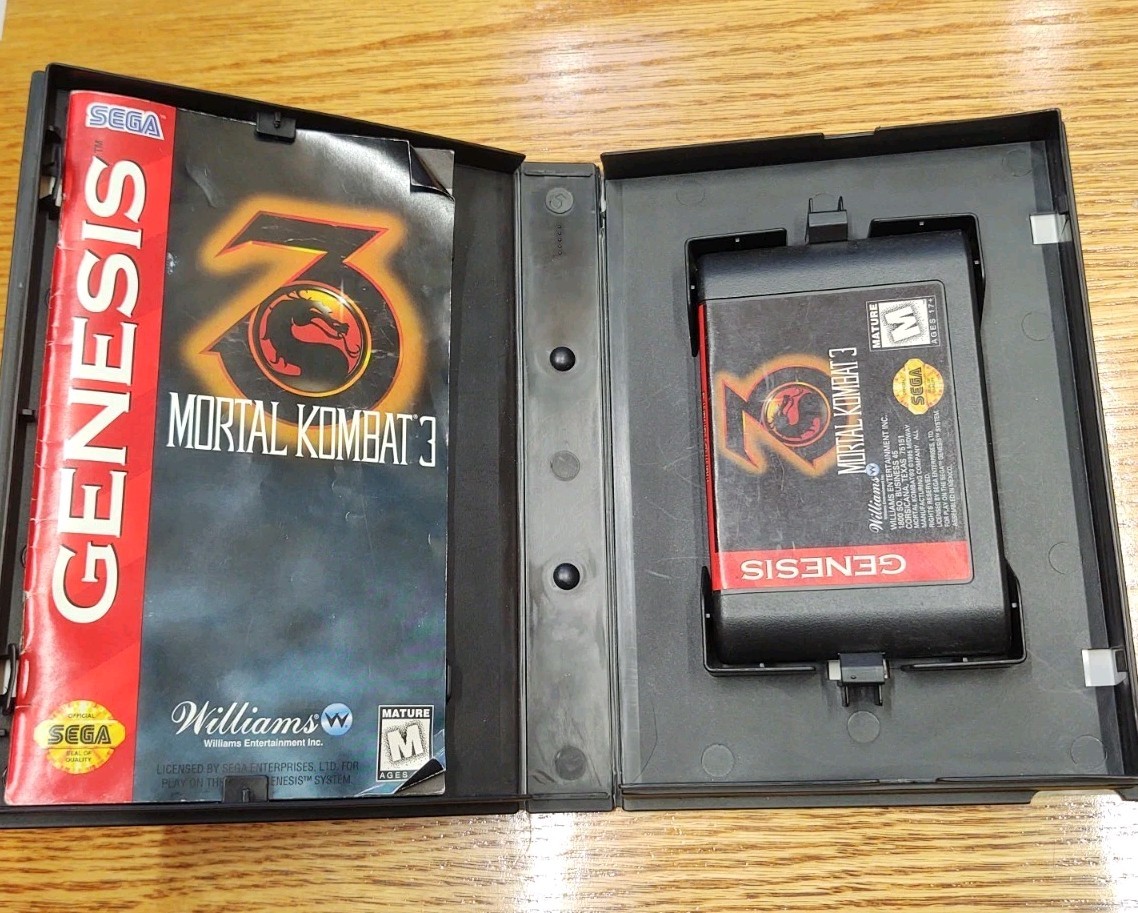 Mortal Kombat 3 Sega Genesis CiB 1995 Midway Fighting Action Official Tested