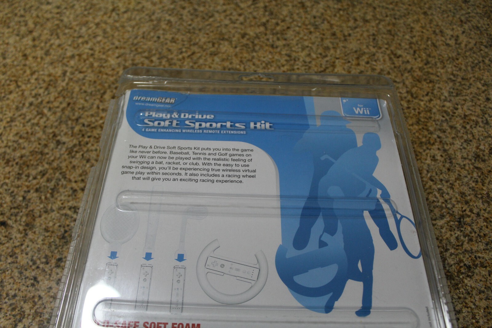 DreamGEAR Play & Drive Soft Sports Kit DGWII-1058 Nintendo Wii Damaged Pkg NEW