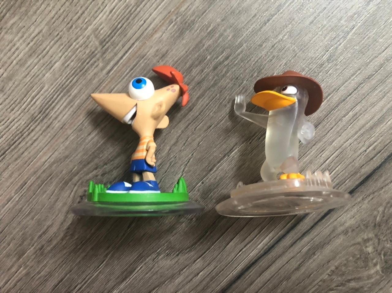 Disney Infinity Phineas and Ferb Character Figures Lot Agent P Perry