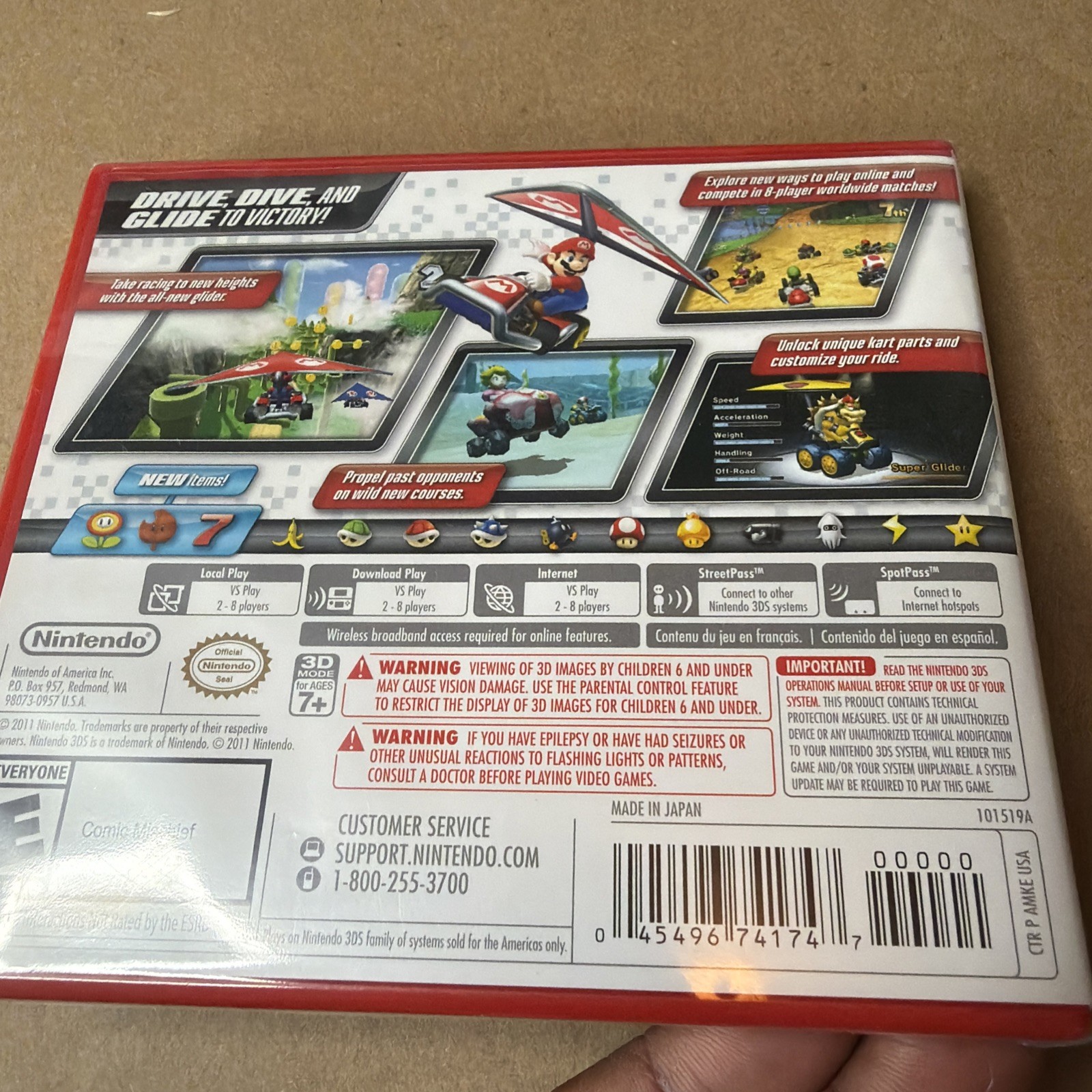 Mario Kart 7 – Nintendo 3DS (SEALED) Brand New Unopened Red Case