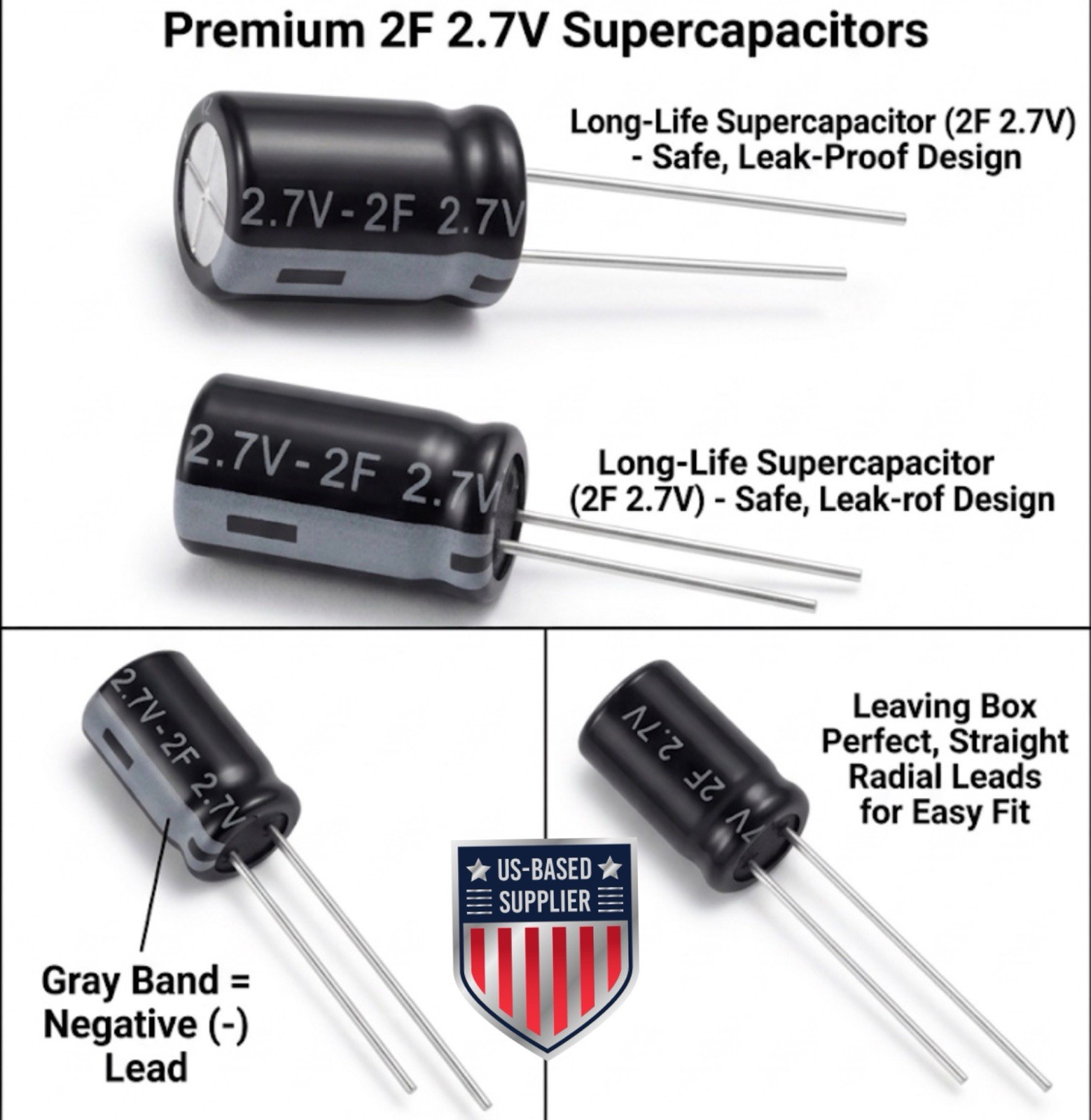 Xbox Original OG Upgraded Clock Capacitor 2.7V 2.0F Supercapacitor 2X Capacity