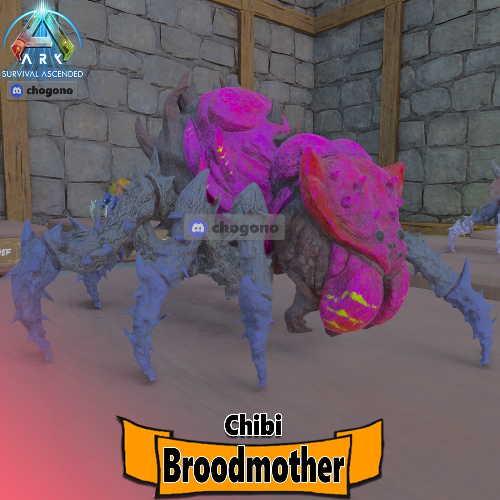 Ark Survival Ascended RARE PVE CHIBI BROODMOTHER