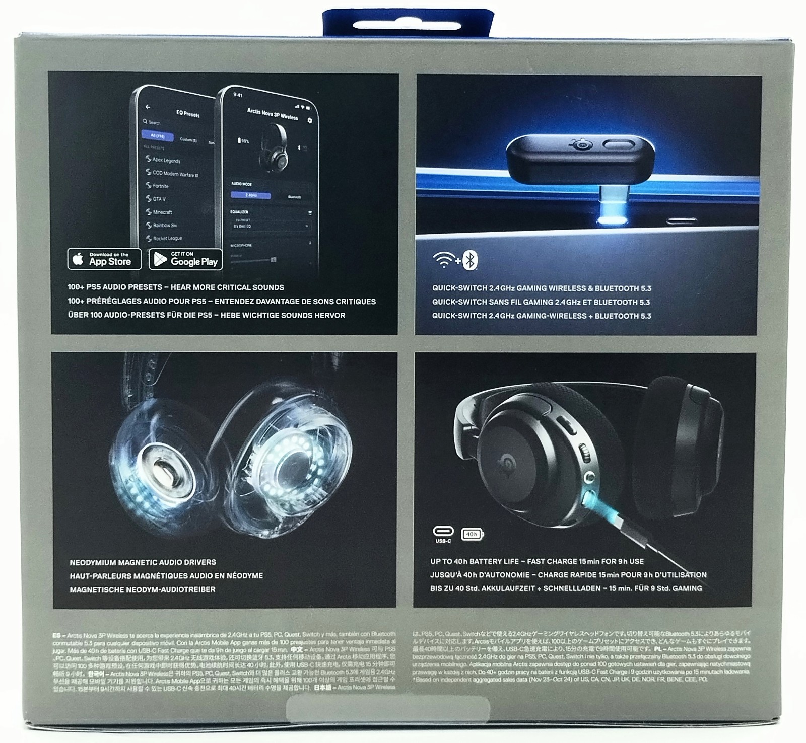 SteelSeries Arctis Nova 3P Wireless Multi-Platform Gaming Headset (unopened)