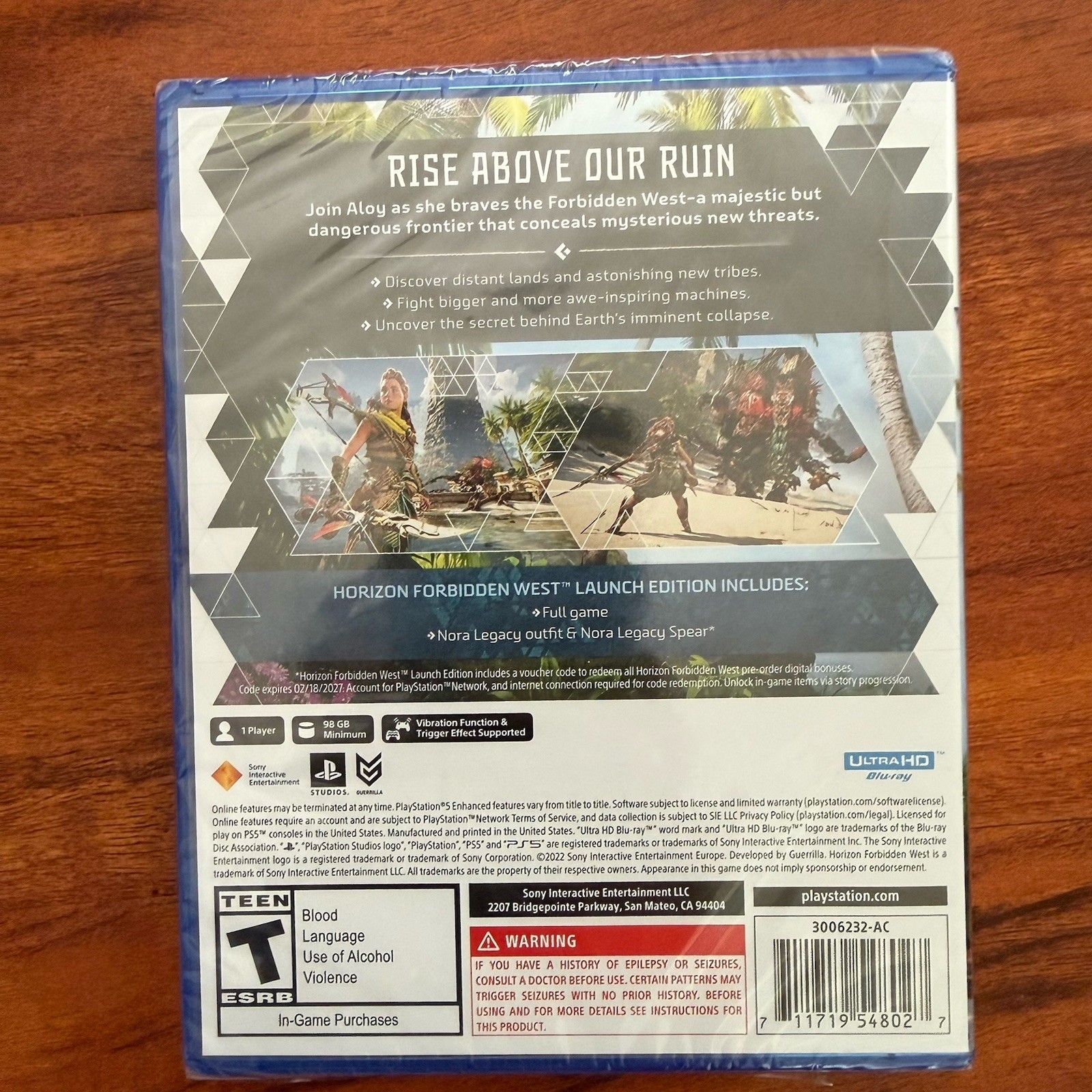 Horizon Forbidden West LAUNCH EDITION – PlayStation 5 – New Factory Sealed