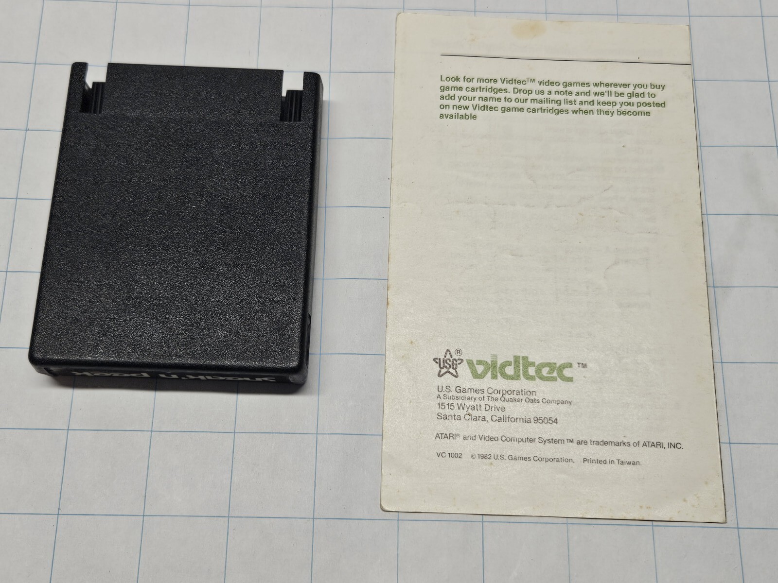 Sneak’n Peek game cartridge for Atari 2600 NTSC USED tested 1982 Vidtec