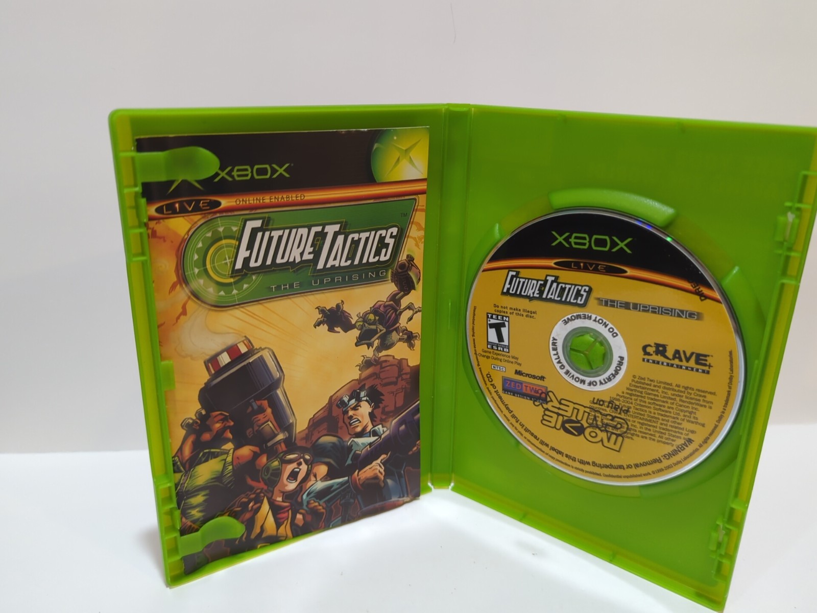 Future Tactics: The Uprising (Microsoft Xbox, 2004) Complete, and tested.