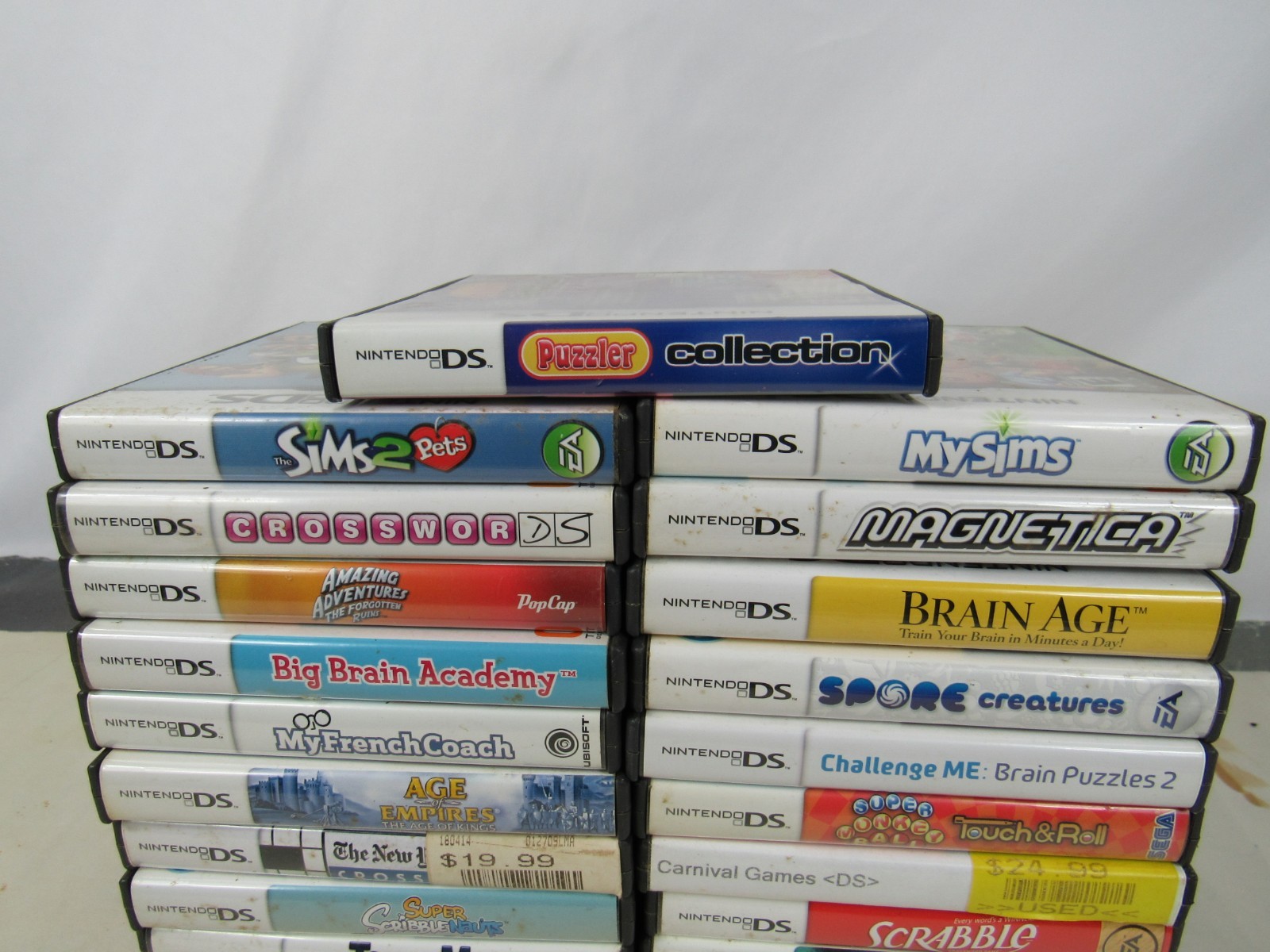 25 Nintendo DS Game Lot / Bundle Puzzles Crosswords Scribblenauts Sims