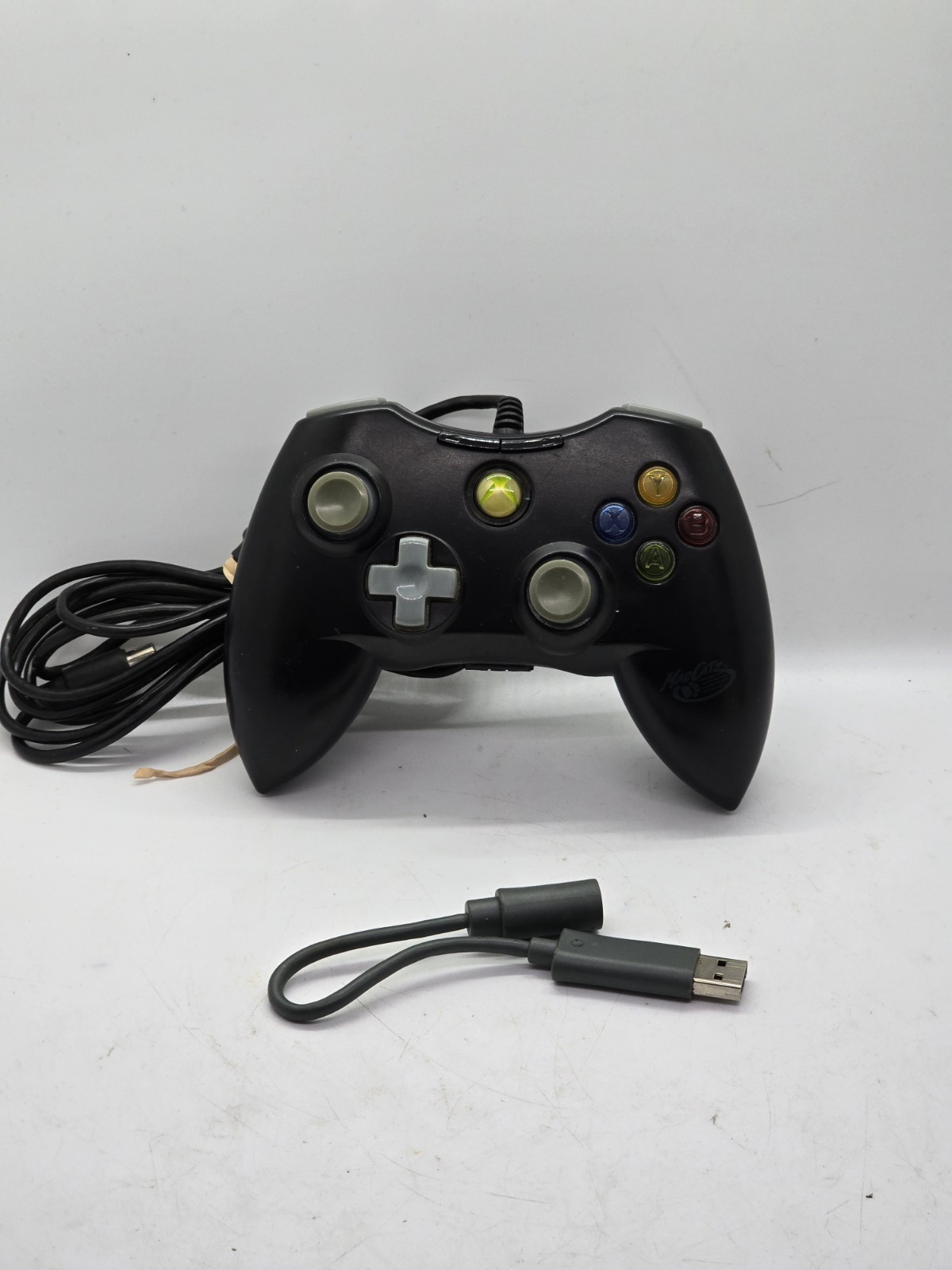 Microsoft Xbox MadCatz Wired Black And Gray Controller Control Pad Original 4716