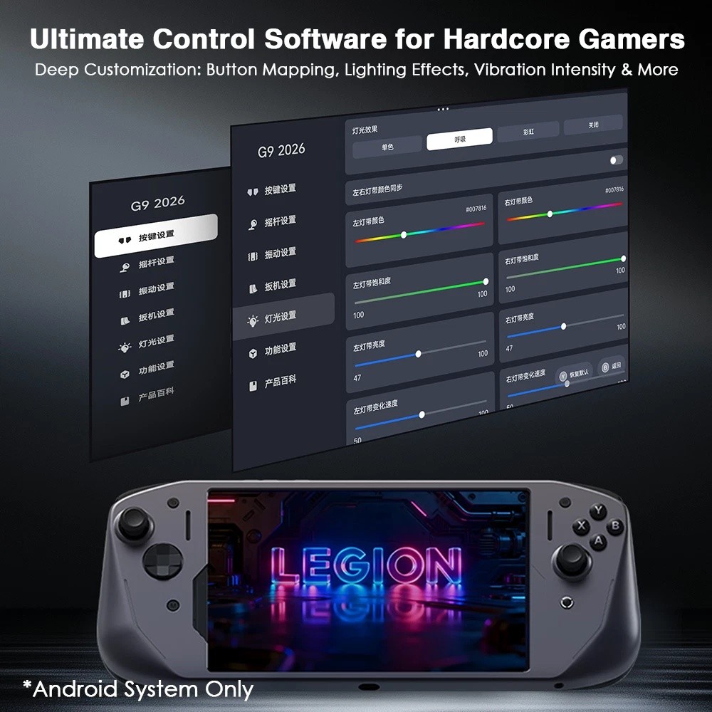 Lenovo Legion G9 2026 Gaming Controller USB-C RGB Lighting For Legion Y700 Gen 5