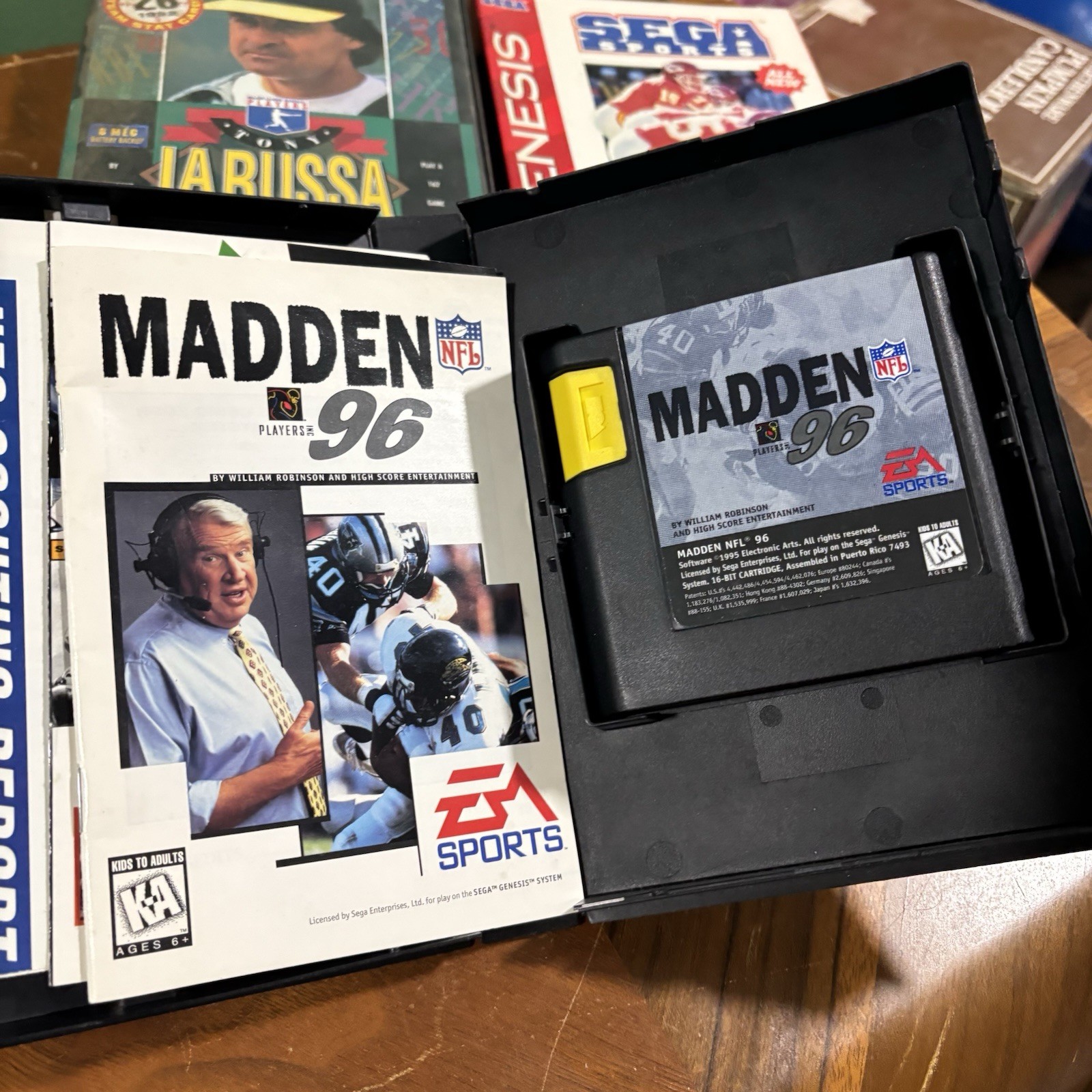 Sega Genesis Model 2 MK-1631 Console w Sonic 2, Madden 96 – Tested Works Great!