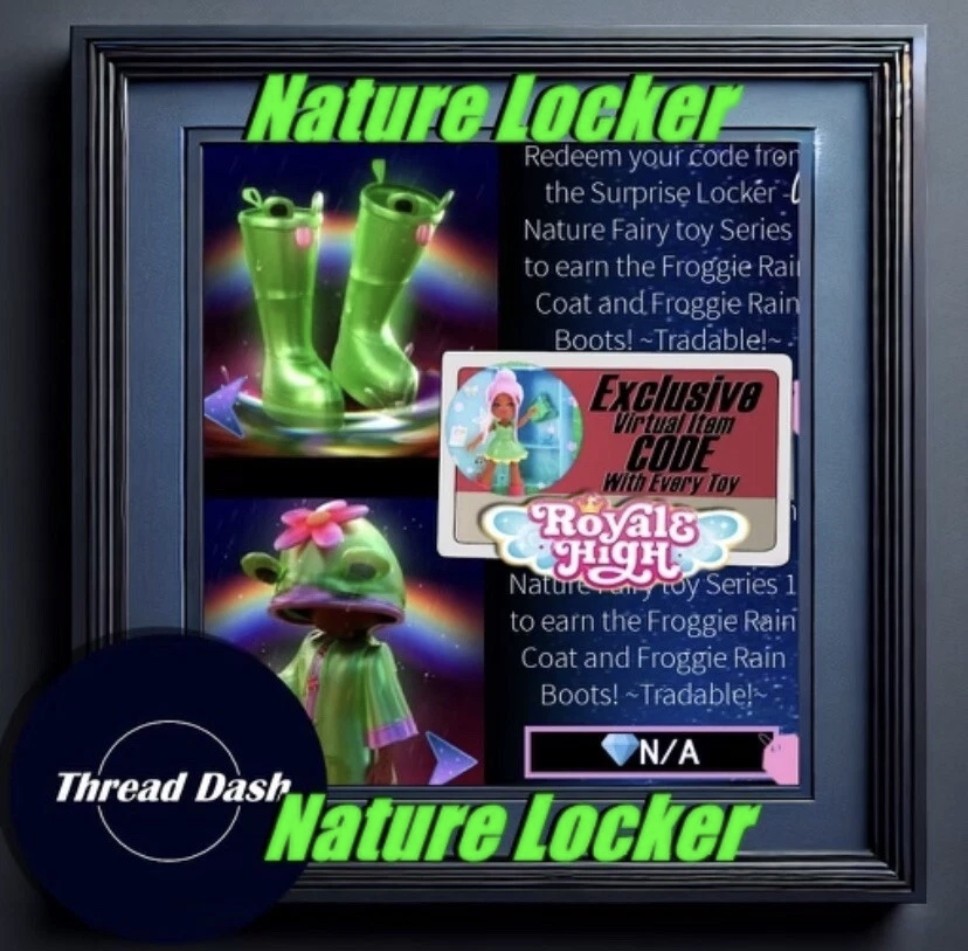 Roblox Royale High Nature Fairy Locker Code Only Sent in Ebay Messages!