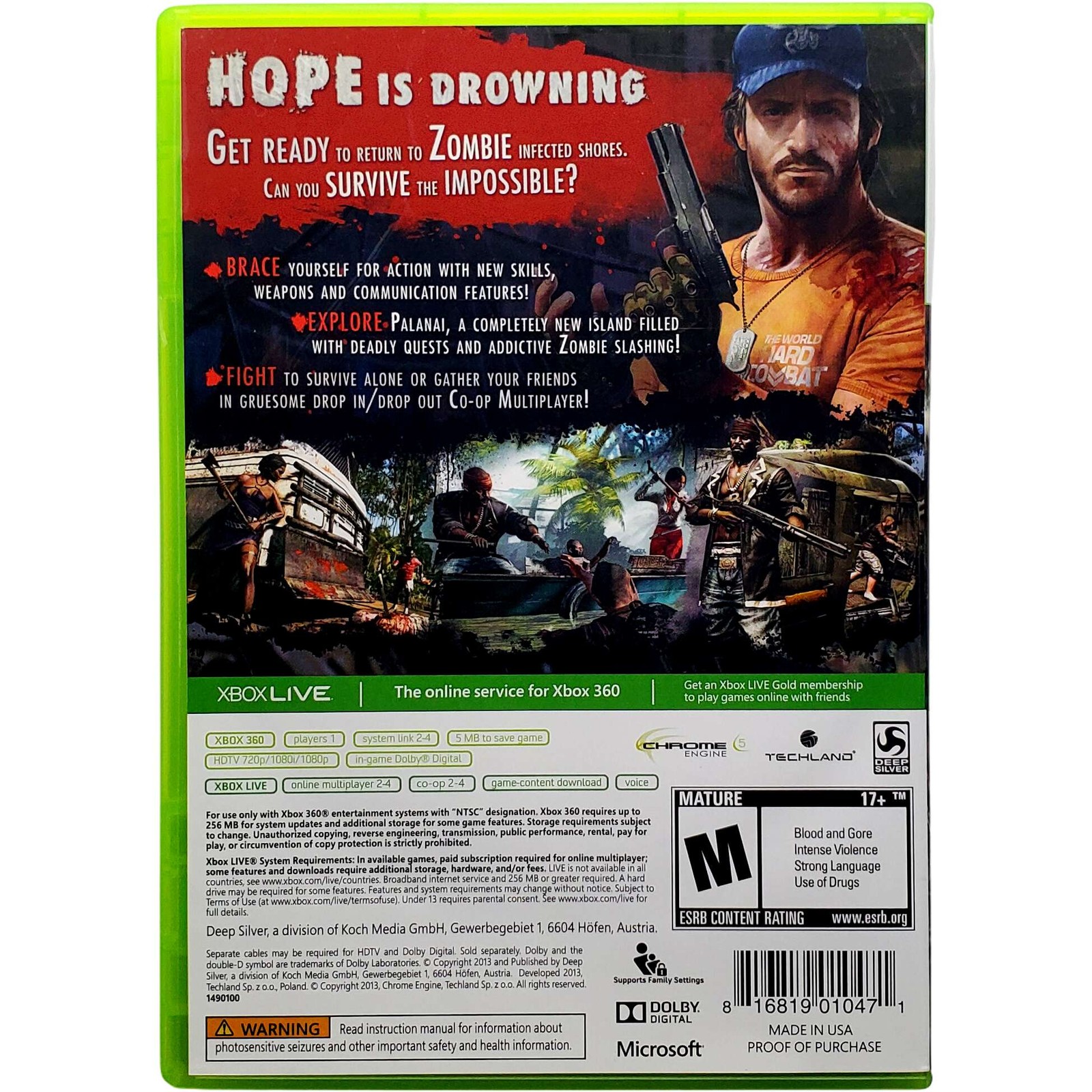Dead Island Riptide – Microsoft Xbox 360 Pristine Tested 1Y Guarantee