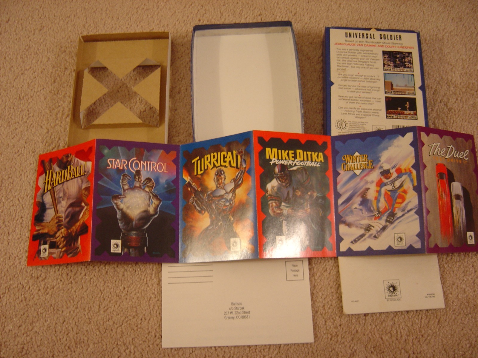 Sega Genesis Universal Soldier, 100% CIB Game, Untested
