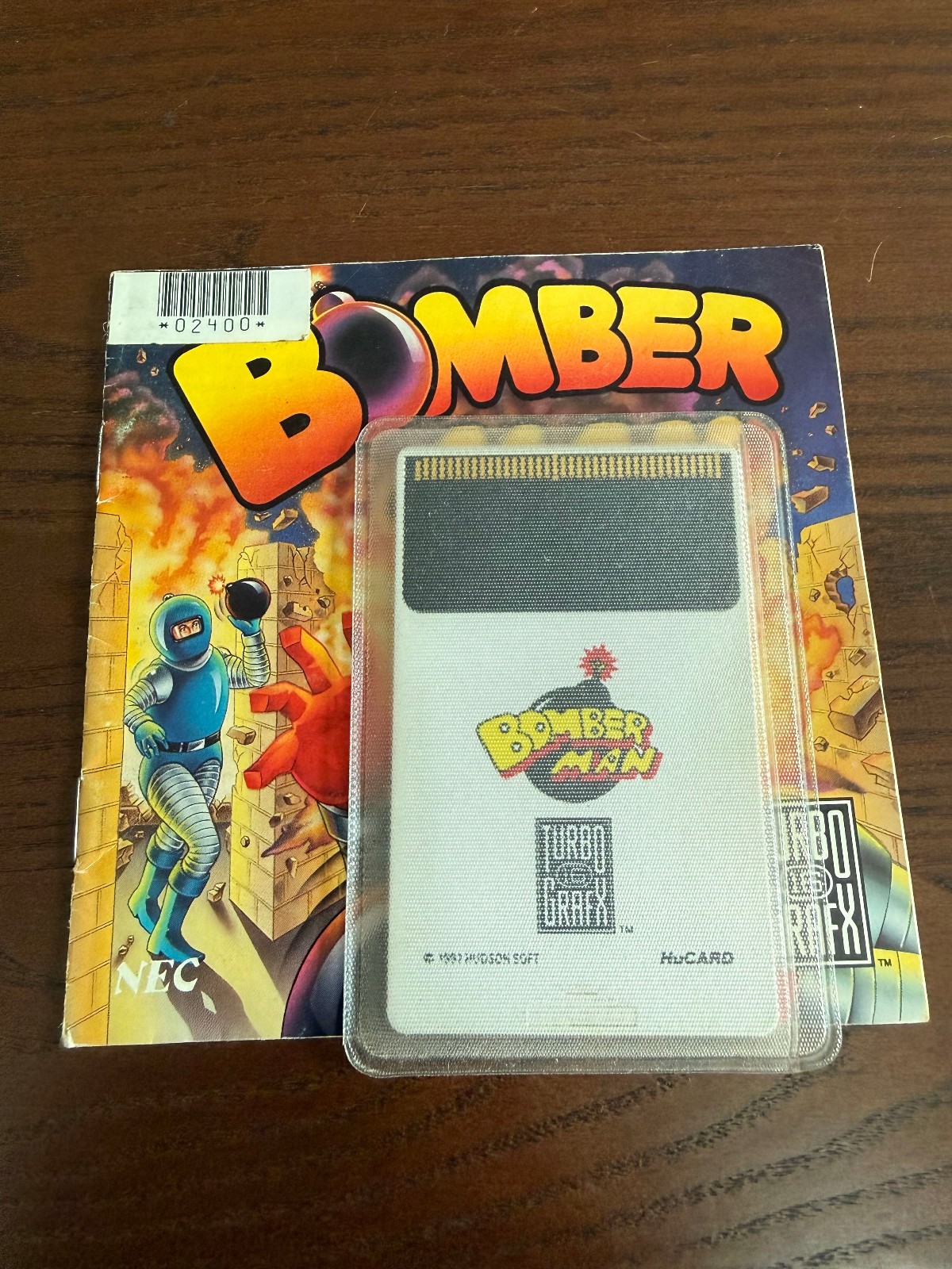 Bomberman (TurboGrafx-16, 1990) – AUTHENTIC, TESTED, HUCARD AND MANUAL ONLY