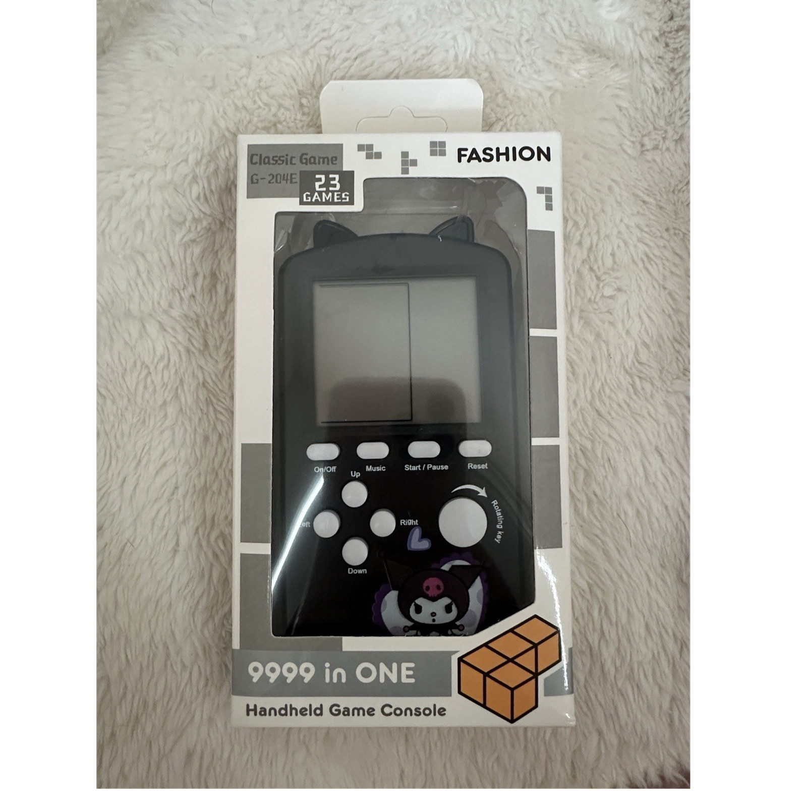 G-204E Handheld Game System Console 9999-in-1 Classic Games, Black
