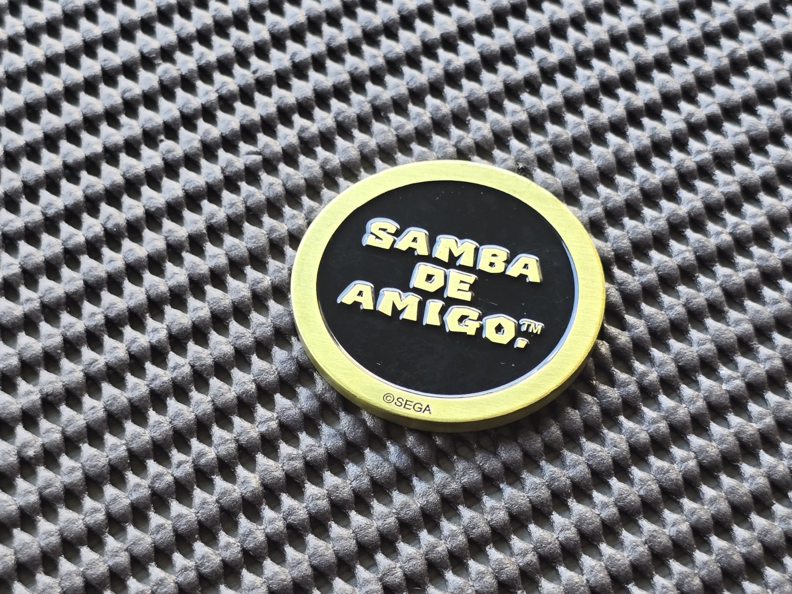 Samba De Amigo Sega Shop UK Coin Medal Exclusive Rare Promo GENESIS SATURN CD 32