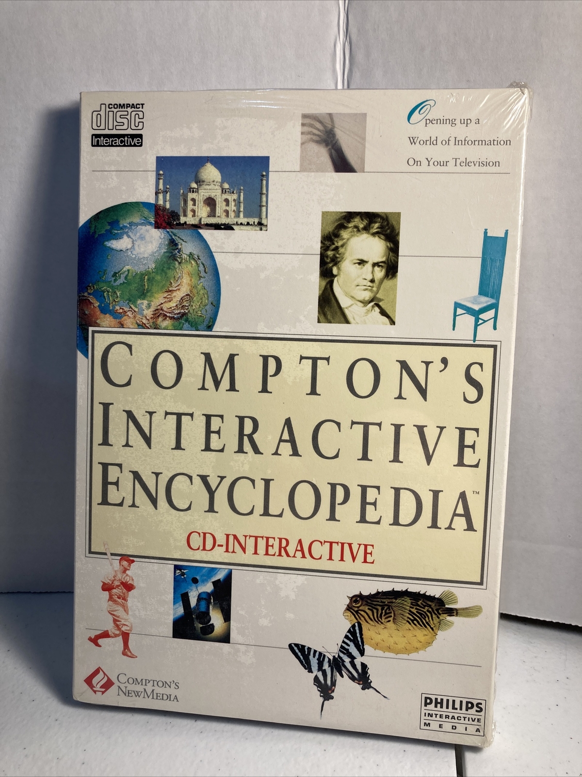 VINTAGE PHILLIPS CD-I Compton’s Interactive Encyclopedia Sealed New CDi