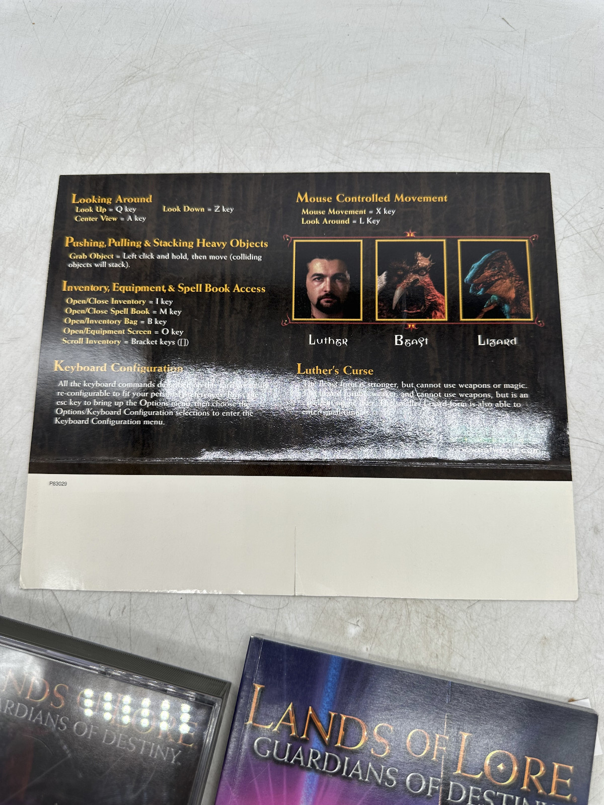 Legends of Lore Guardians of Destiny (PC, 1997, Westwood) NO BOX