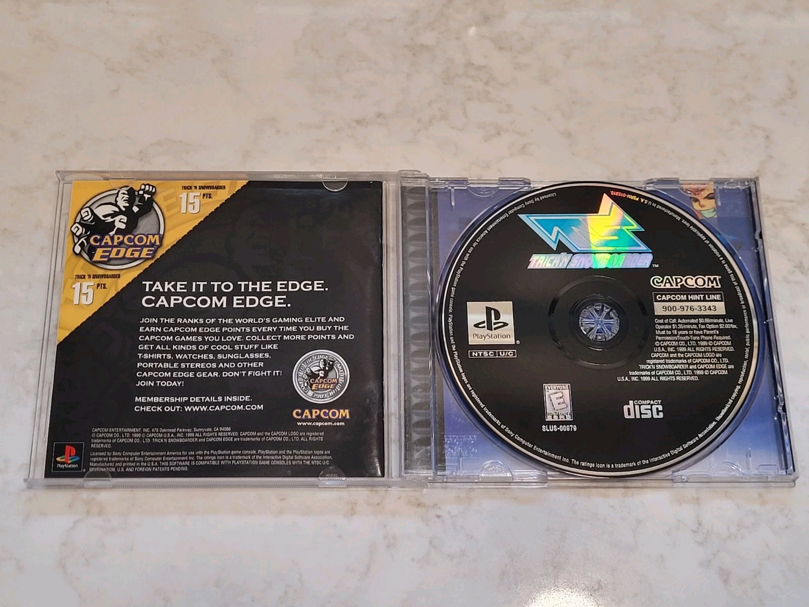 Trick’N Snowboarder PS1 Game CIB Complete Tested Capcom
